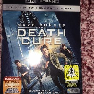 Death cure movie 4K ultra hd + Blu-ray +digital
